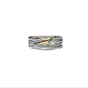 David Yurman crossover band ring
